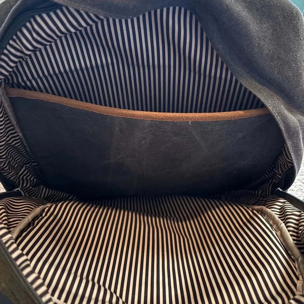 Travelon Charcoal and Tan Backpack - Picture 6 of 8